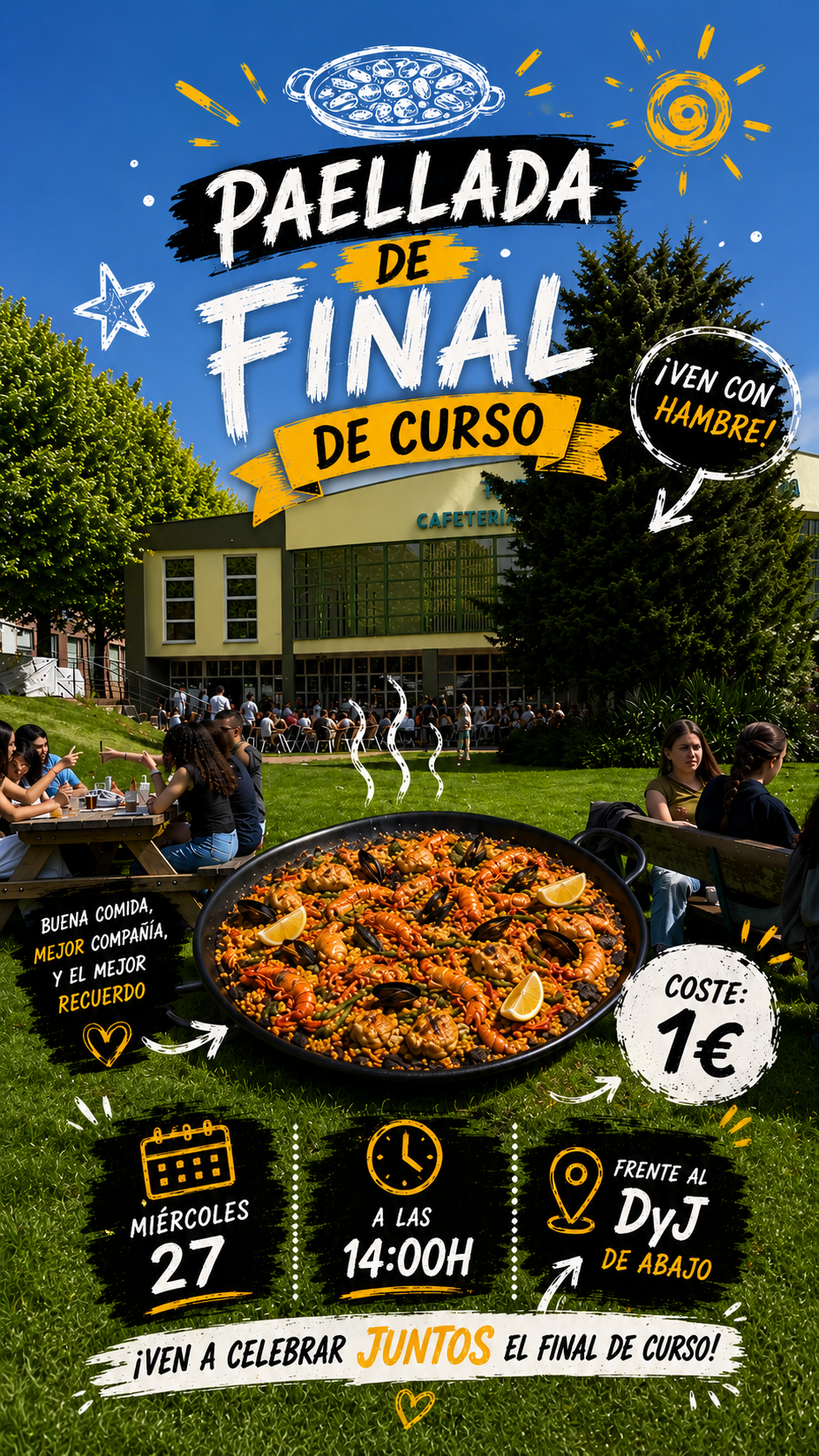 Cartel Paellada Fin de Curso